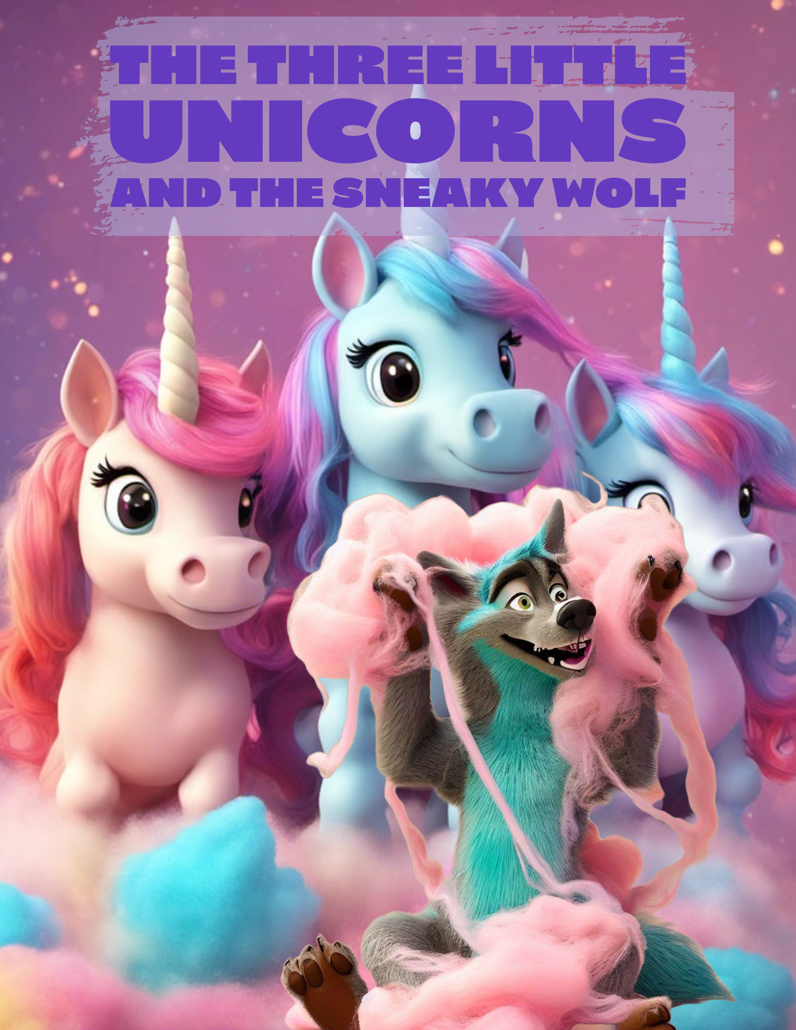 Story Page - The Three Little Unicorns and the Sneaky Wolf!